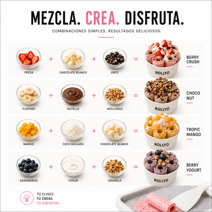 Plancha de Helado Enrollado